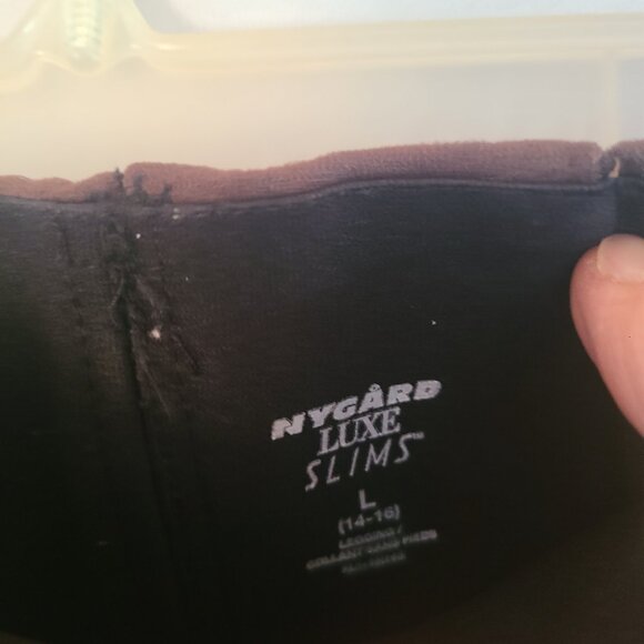 Moto Boho Boho Rock NYGARD LUXE Slims SZ L Legging 14-16 Dark Brown Faux Suede - Picture 4 of 5